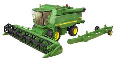 BRUDER - JOHN DEERE T670i avec remorque de transport de la barre de coupe jou...