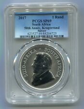 Afrique du Sud 2017 First Ever 50th Anniversary Silver Krugerrand PCGS Graded...
