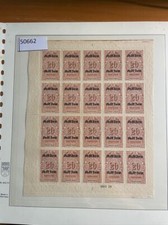 Ober-Ost Timbre Fiscal 20Mk Avec Han Non Gommé Original Feuille (50662)