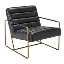 Fauteuil cuir noir Maranello