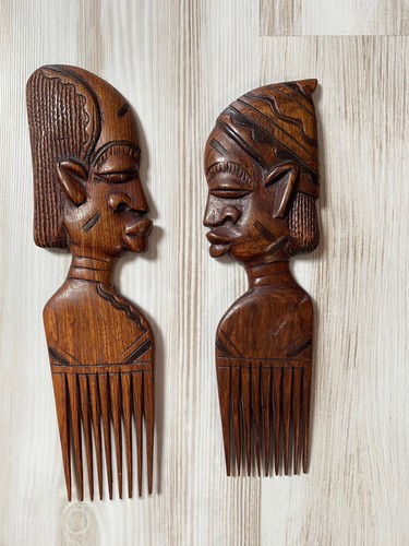 Lot peignes africains en - de,