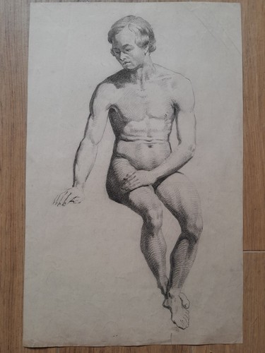 Dessin ancien académie jeune - académie,