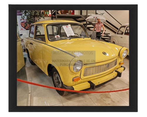 Yellow trabi classic car - trabi, malta