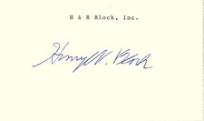 HENRY W. BLOCH - SIGNATURE(S)