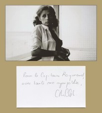 Catherine Millet - Femme de lettres - Carte dédicacée + Photo - 2001