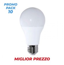 10 LED Lamp Bulbs E27 15W Cold Light 6500K Promo PACK X10 Output 100w