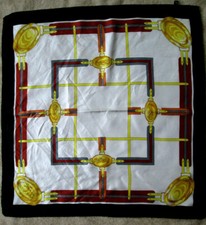 -LONGCHAMP  Foulard  soie TBEG