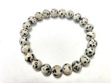 Bracelet Jaspe Dalmatien -