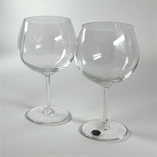 2 Large Wine Tasting Glasses - Saint Louis Crystal - 23 cm - Signed