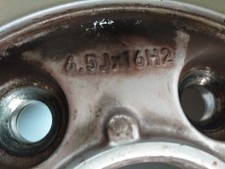 6.5JX16H2 jante pour VOLKSWAGEN GOLF V BERLINA (1K1) GT SPORT 2007 407410