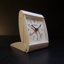 N9680 réveil table poche bureau Performer plastique blanc horlogerie vintage