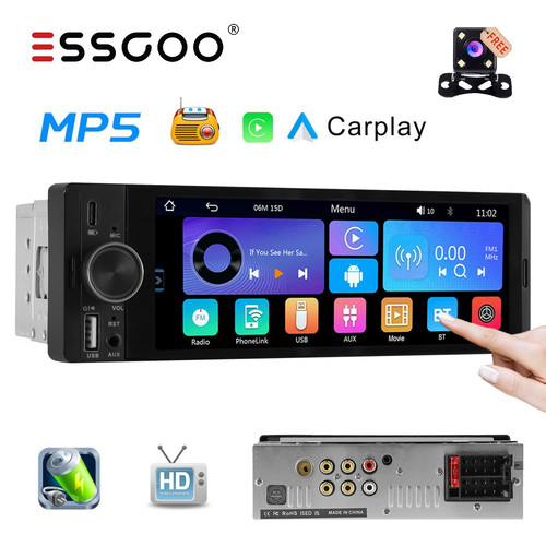 Single din car stereo - 6.36",