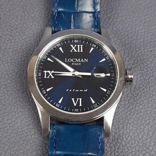 Montre Bracelet Locman Italie Island Ref 614 N. C1154 Titane Acier Inoxydable