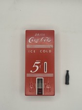 Vintage Coca-Cola Plastic Soda Machine Bank - Drink Ice Cold Coke, With Bottles
