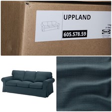 IKEA UPPLAND Slipcover Cover for 3 seater sofa, Hillared dark blue 605.578.59
