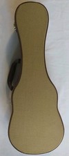 Stagg Vintage Gold Tweed Ukulele Hard Case, 23 & 1/4 Inches Long