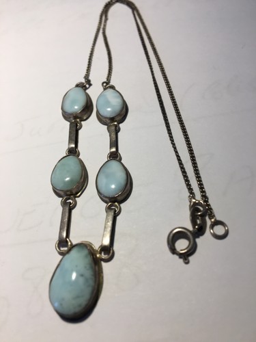 Collier argent pierres - collier, en