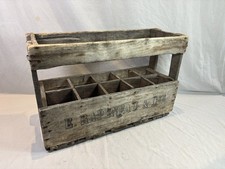Antique Wooden Locker Bottle Crate Bottle Holder Wooden Vintage Bar Bistro