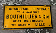 plaque ancienne chauffage