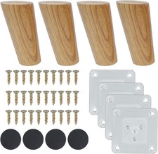 4 Pièces Pied De Meuble Bois