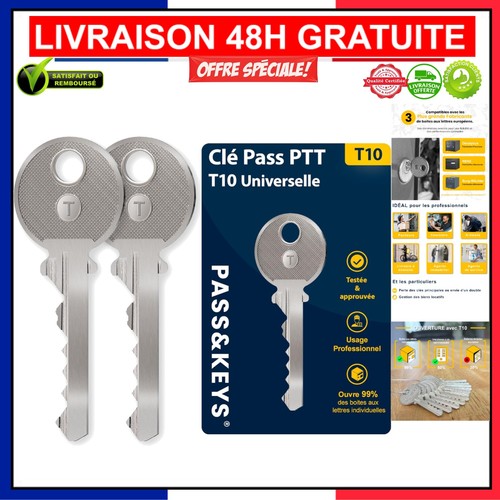 Lot clés pass ptt - ptt, t10