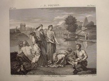 FGH 169 Eau-Forte XIXe MOISE