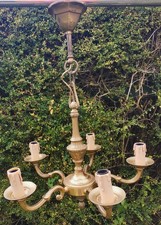 lustre 5 branches laiton style