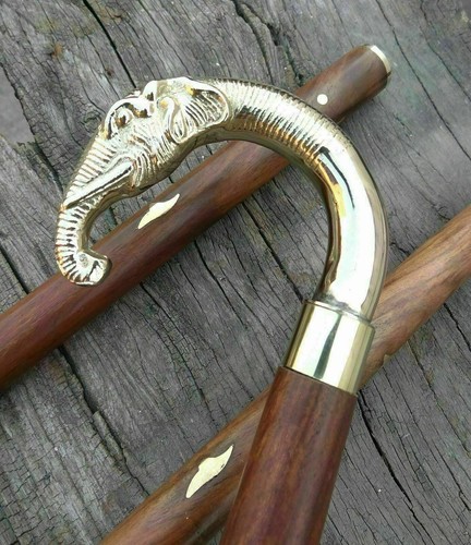 Canne bâton marche bois - canne,