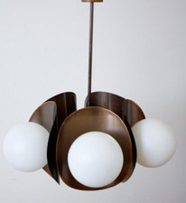 5 Lumières Globe Lait Milky