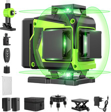 Niveau Laser Chantier Autonivelant 360° X 4, Lazer Niveaux 4D 16 Lignes Laser, A