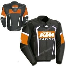 KTM Veste en Cuir de Motard Courses Veste en Cuir de Moto Veste Motard en Cuir