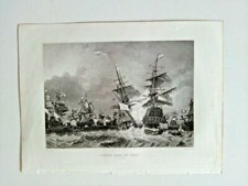 Gravure ancienne " Combat