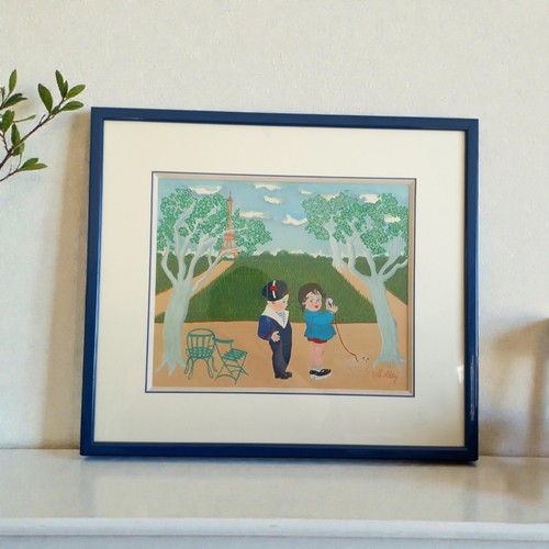 Tableau art naïf signé - naïf,