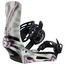 Burton Cartel X ReFlex Homme Fixation De Snowboard Boucle Grise Rose NEU