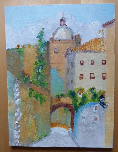 Petit tableau huile sur - l'huile,