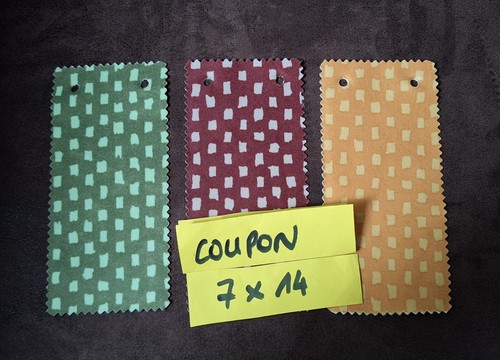 Coupons tissu 7 x - 7, cm