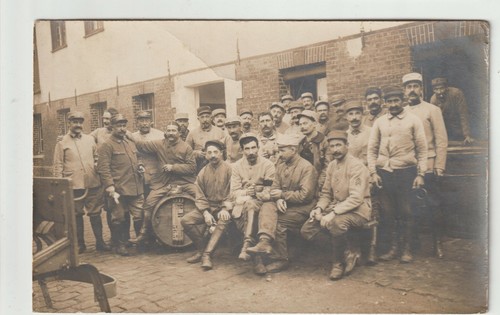Carte photo groupes - groupes, poilus