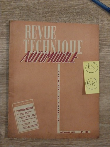 Revue technique fiat 600 - technique,