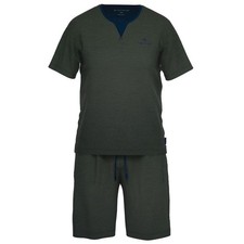 TOM TAILOR Pyjama Pour Hommes - Court, Col Rond, Piqué