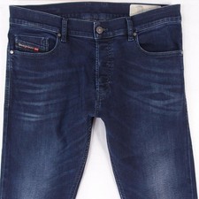 Hommes Diesel TEPPHAR-X Ajusté Skinny Élasthanne Bleu Jeans W33 L32