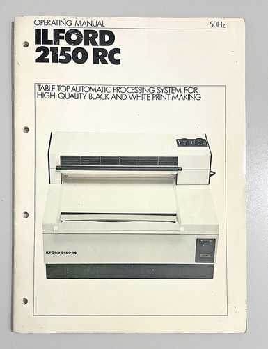 Ilford 2150 operating - ilford, rc
