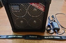 Roland MICRO CUBE RX Guitar Amp Multi-Effect w/ Adapter & Strap from Japan VHTF