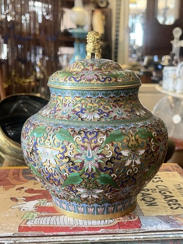 Vase urne chinoise - vase/urne, cloisonné