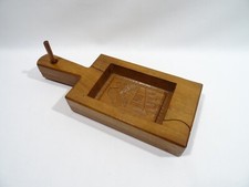 BUTTER MOLD WOOD CARVING ALPINE CHALET FOLK ART BUTTER MOLD BUTTERFORM