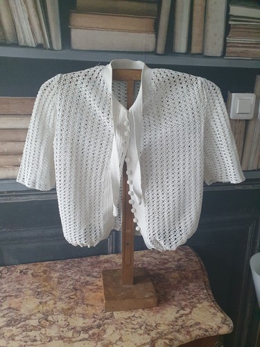 Blouse gilet vintage - , dentelle