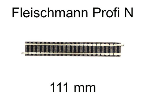 Fleischmann rail droit 111 - rail, mm