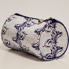 ClariSonic Barrel Makeup Brush Bag Blue Storage Toiletry Pouch Travel Cosmetic