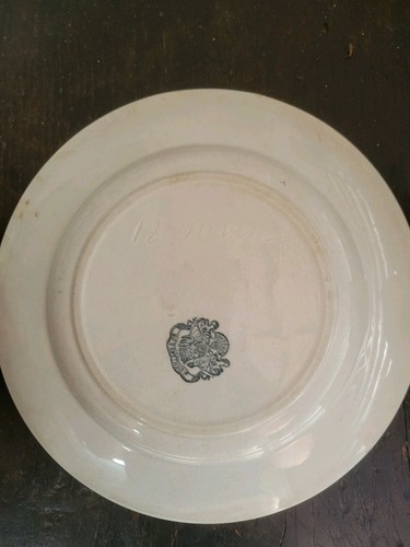 Rare assiette faience - faience, blanche
