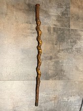 Ancienne canne torsadée bois