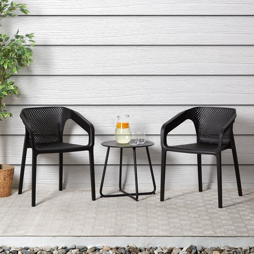 Salon jardin pcs noir - salon, de